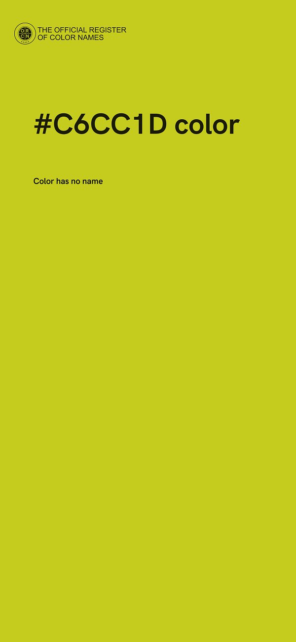 #C6CC1D color image