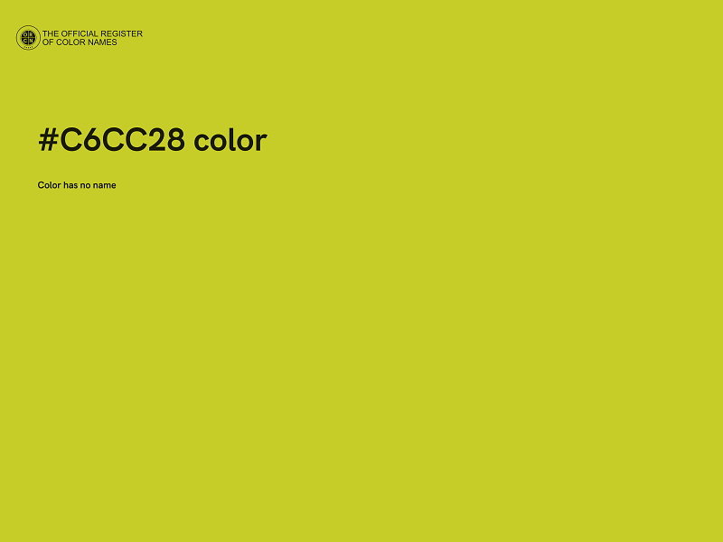 #C6CC28 color image