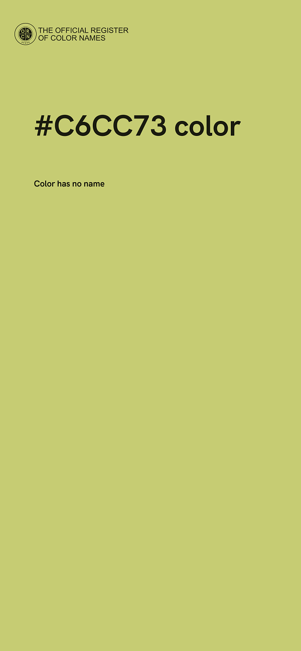 #C6CC73 color image