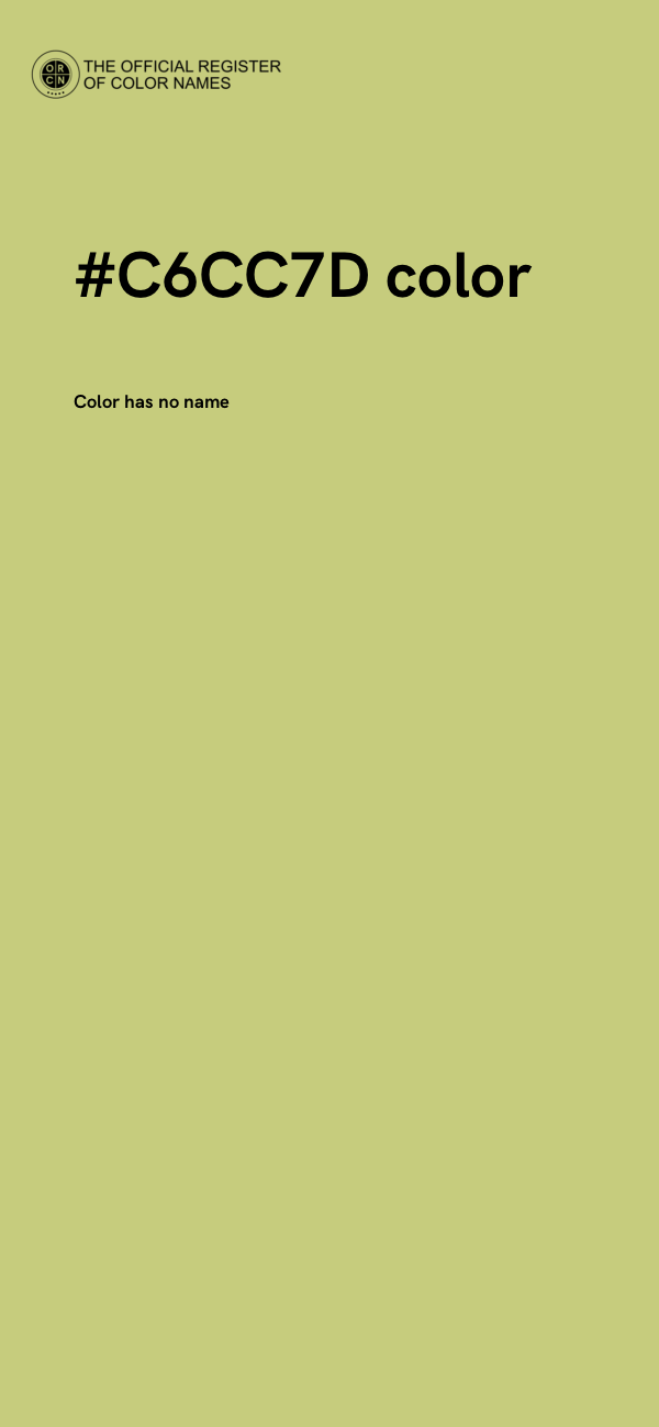#C6CC7D color image
