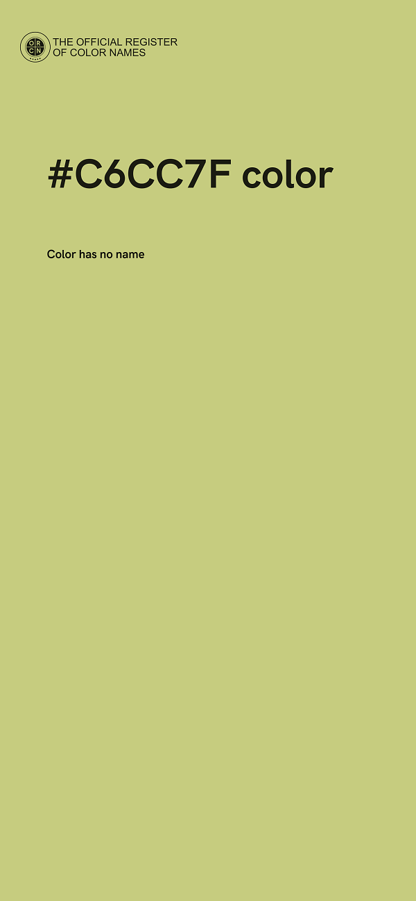 #C6CC7F color image