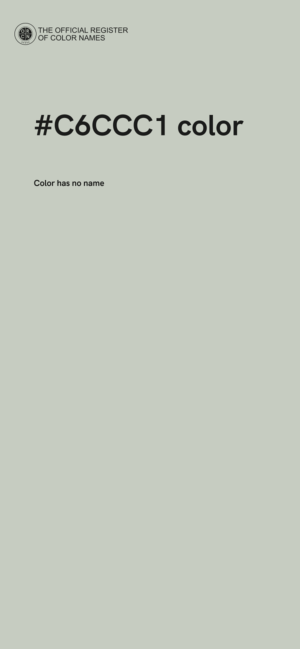 #C6CCC1 color image