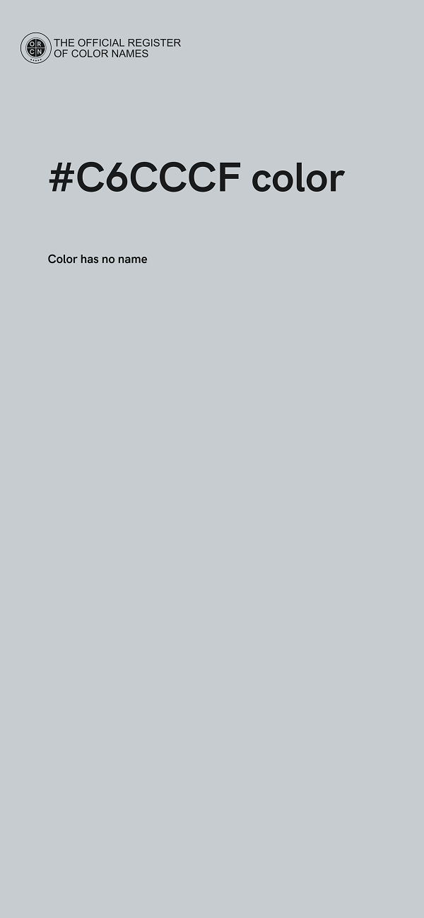 #C6CCCF color image