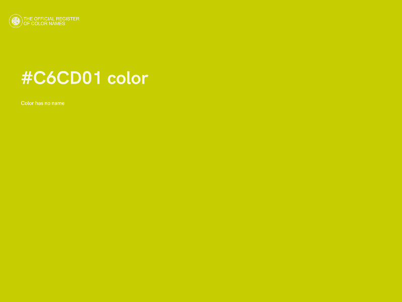 #C6CD01 color image