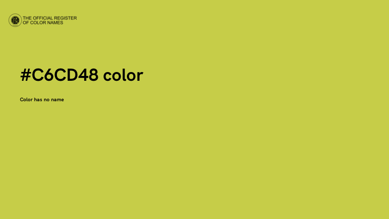 #C6CD48 color image