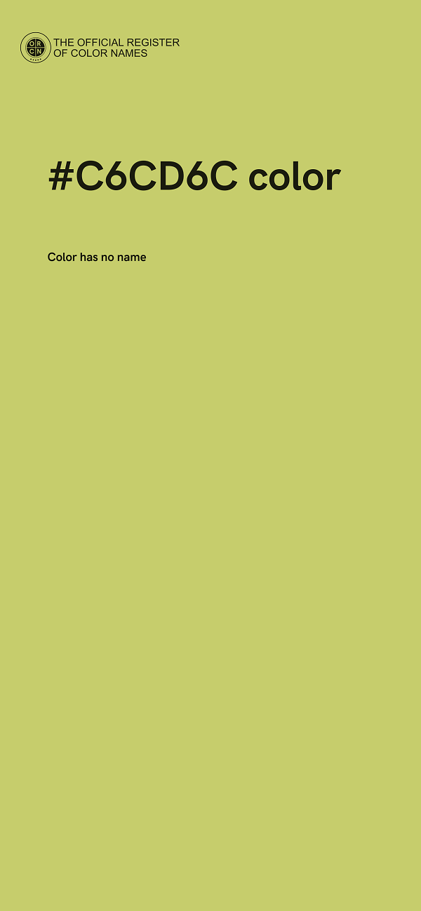 #C6CD6C color image
