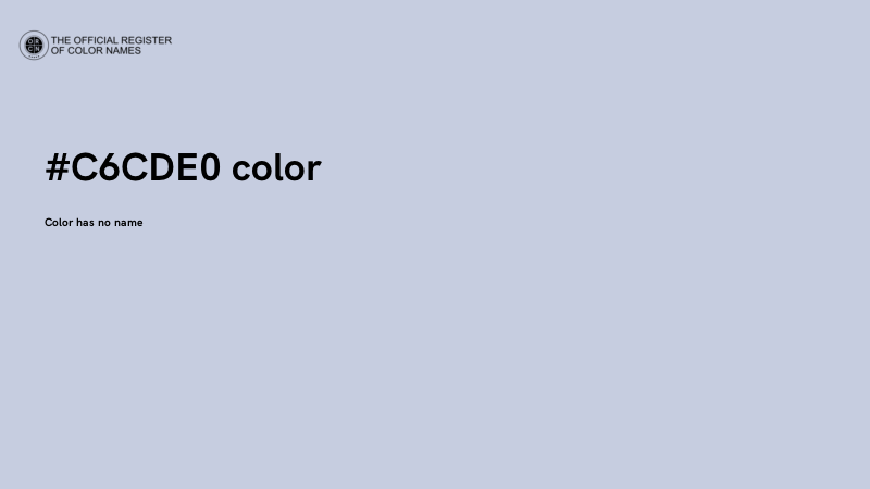 #C6CDE0 color image