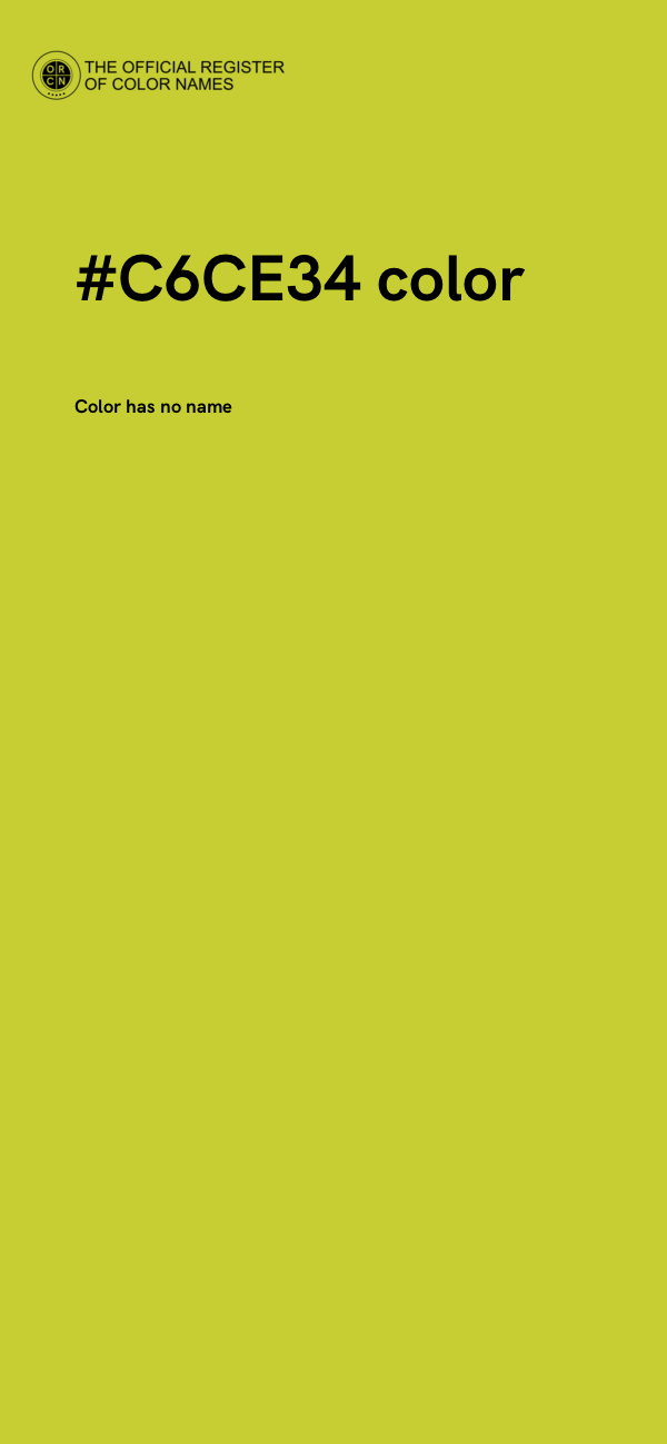 #C6CE34 color image