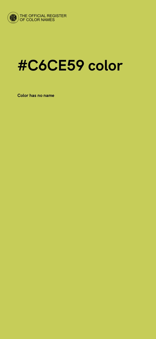 #C6CE59 color image