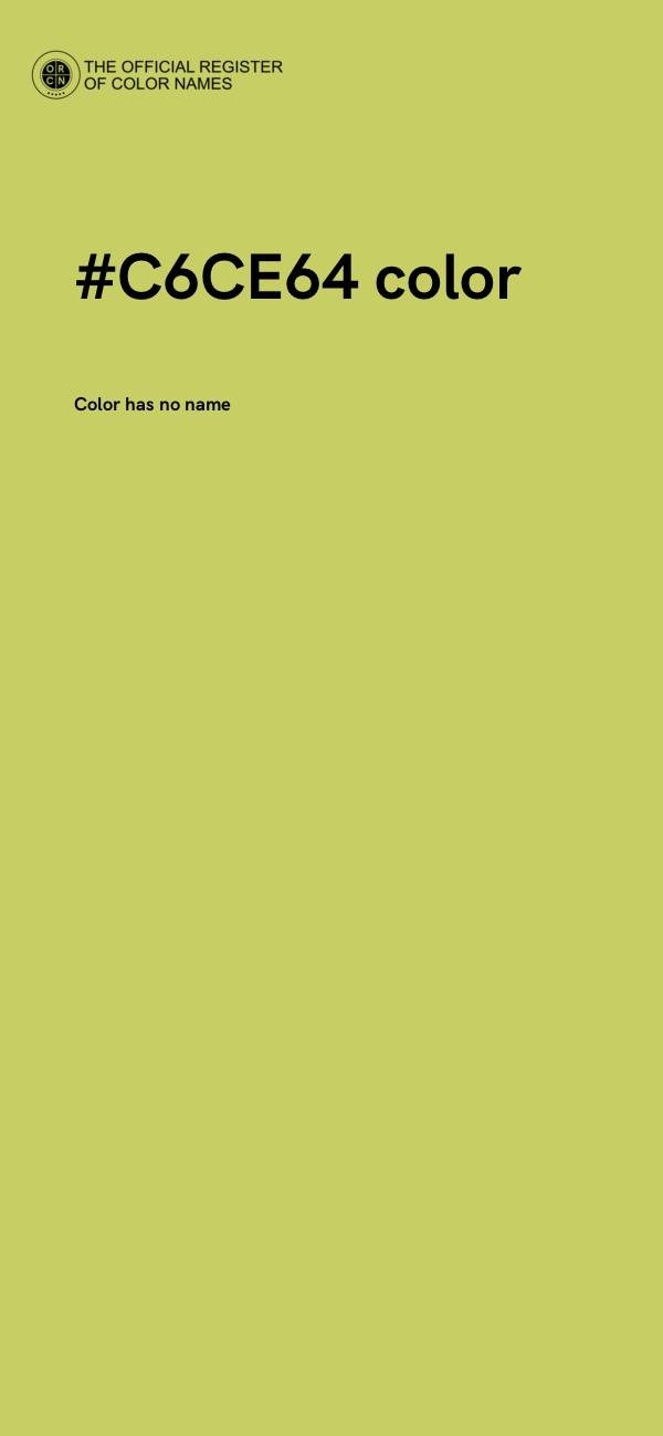 #C6CE64 color image