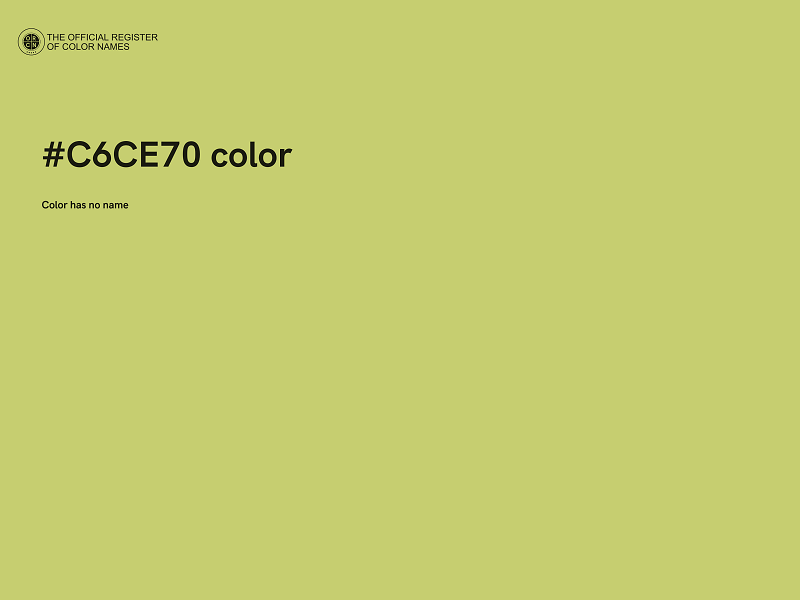 #C6CE70 color image