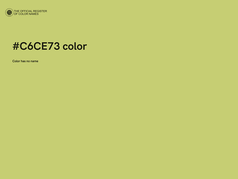 #C6CE73 color image