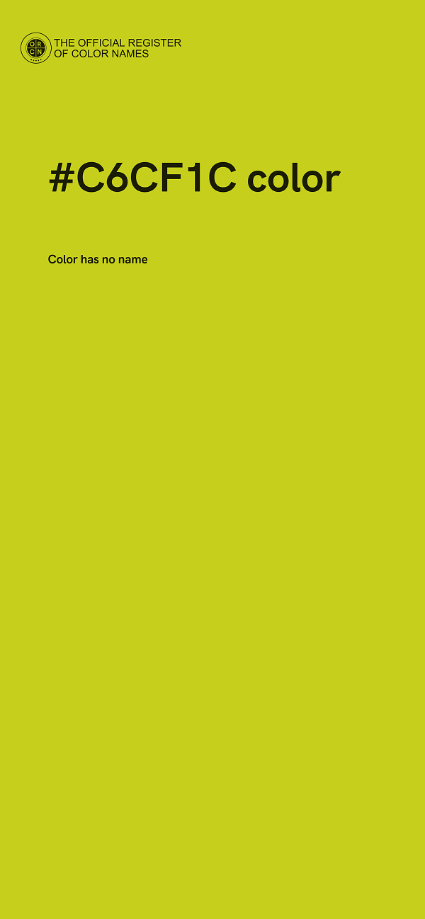 #C6CF1C color image
