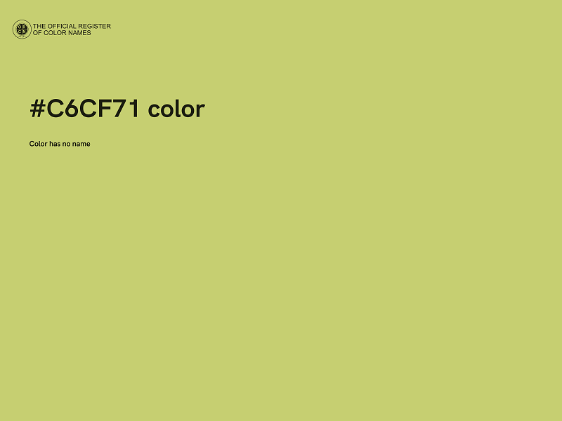 #C6CF71 color image