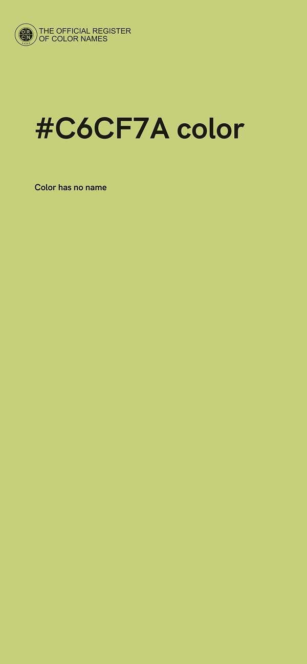 #C6CF7A color image