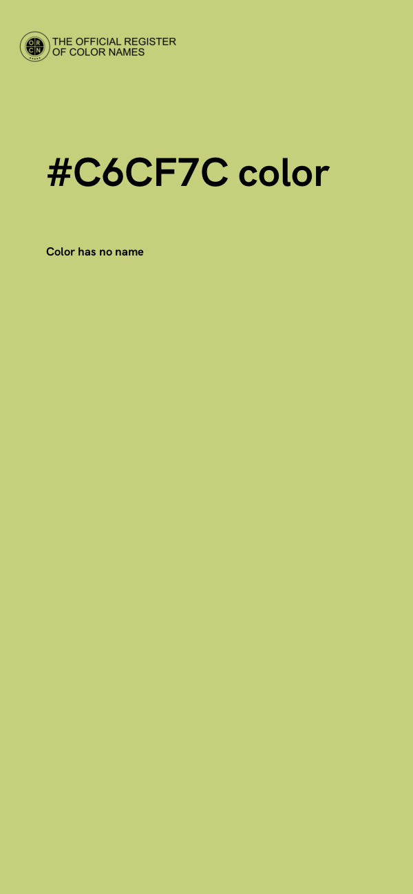 #C6CF7C color image