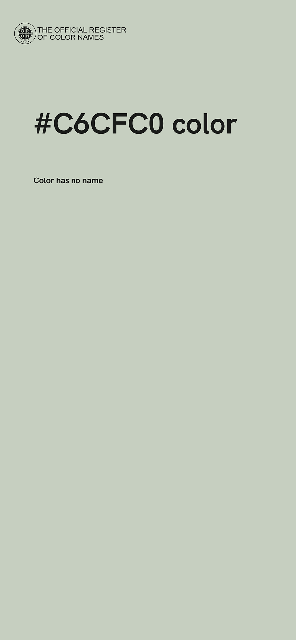 #C6CFC0 color image
