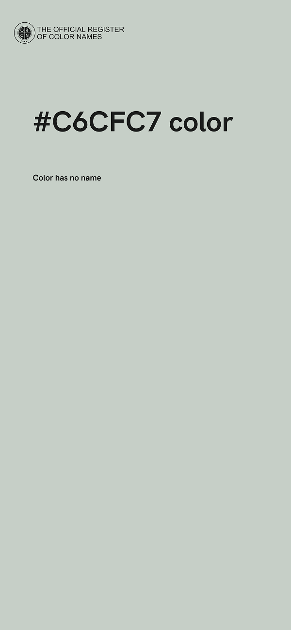 #C6CFC7 color image