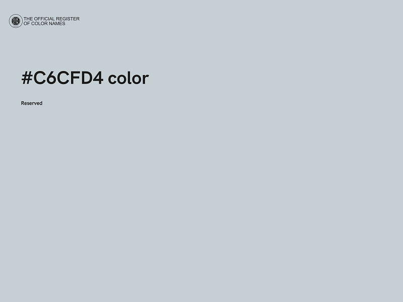 #C6CFD4 color image