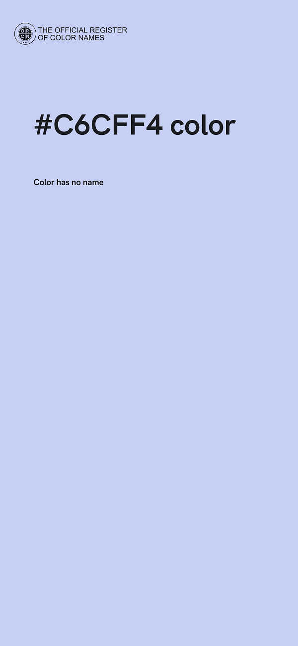 #C6CFF4 color image
