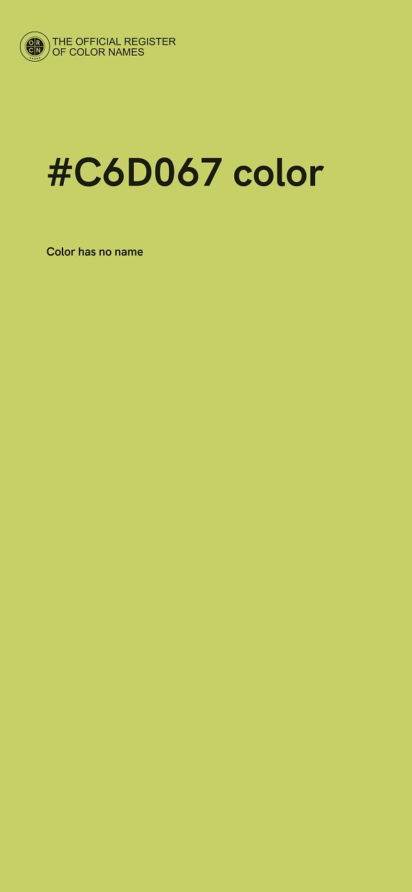 #C6D067 color image