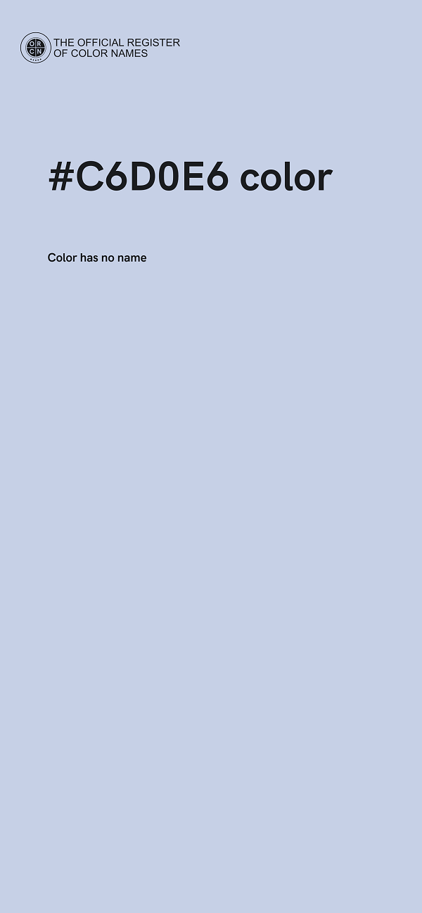 #C6D0E6 color image