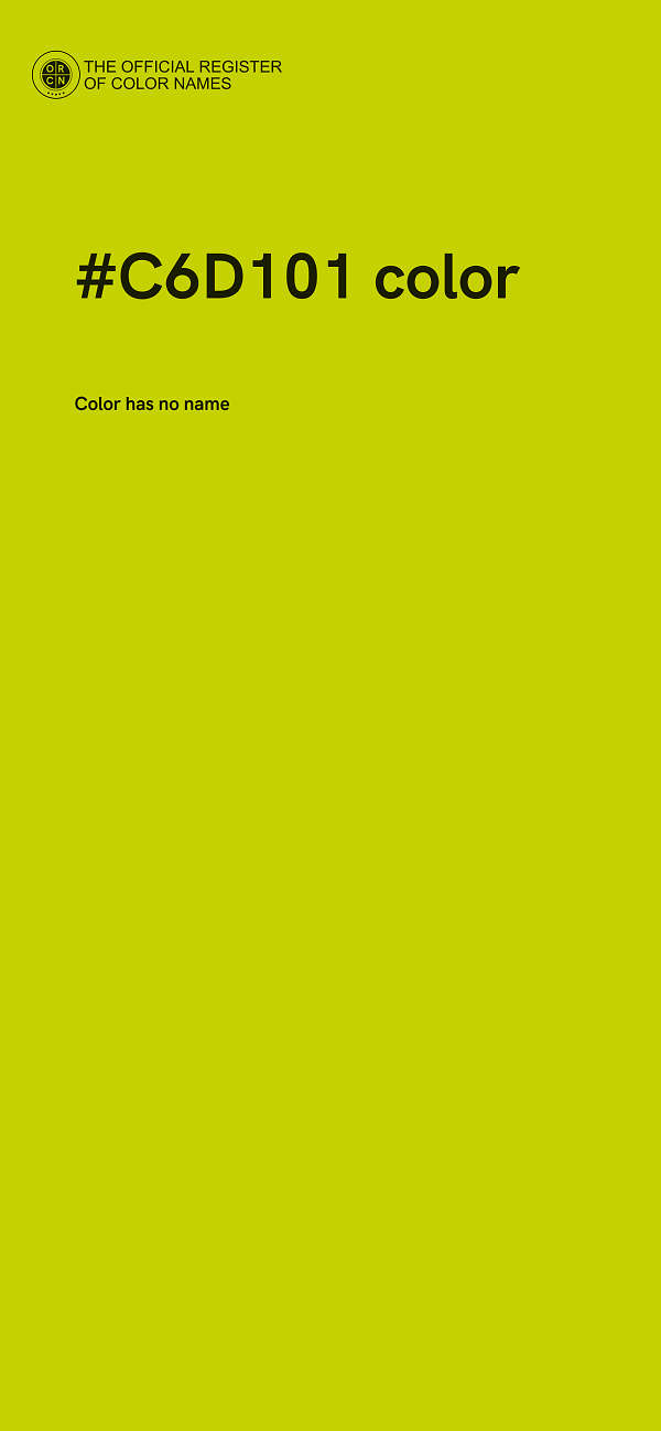 #C6D101 color image