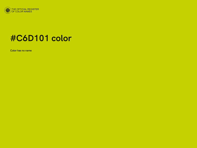 #C6D101 color image