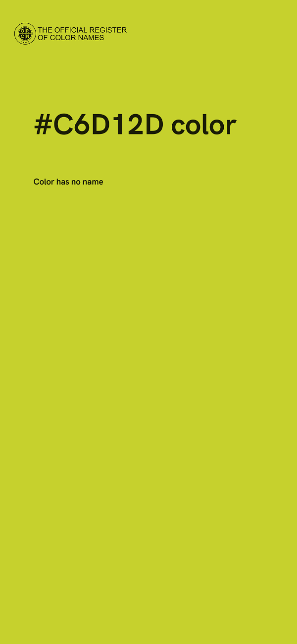 #C6D12D color image