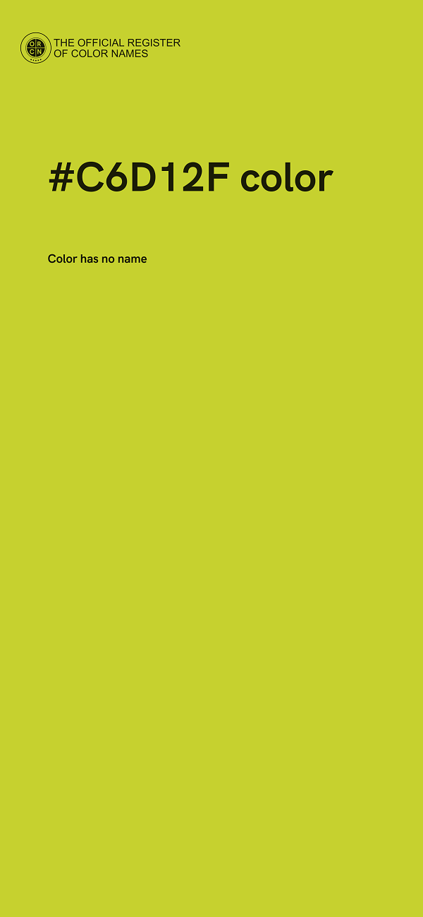 #C6D12F color image