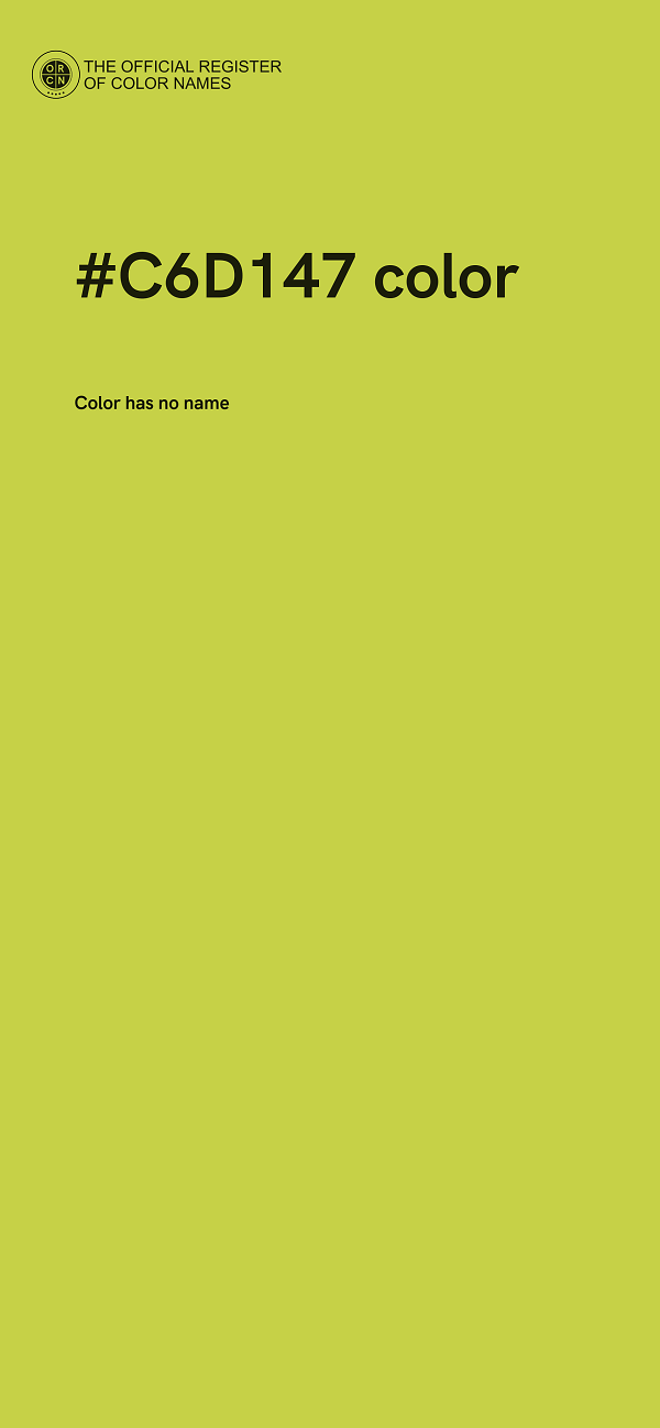 #C6D147 color image