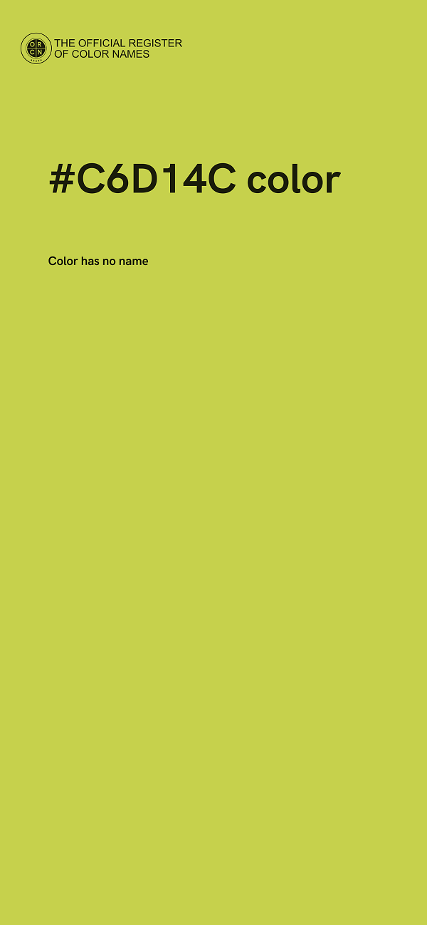 #C6D14C color image