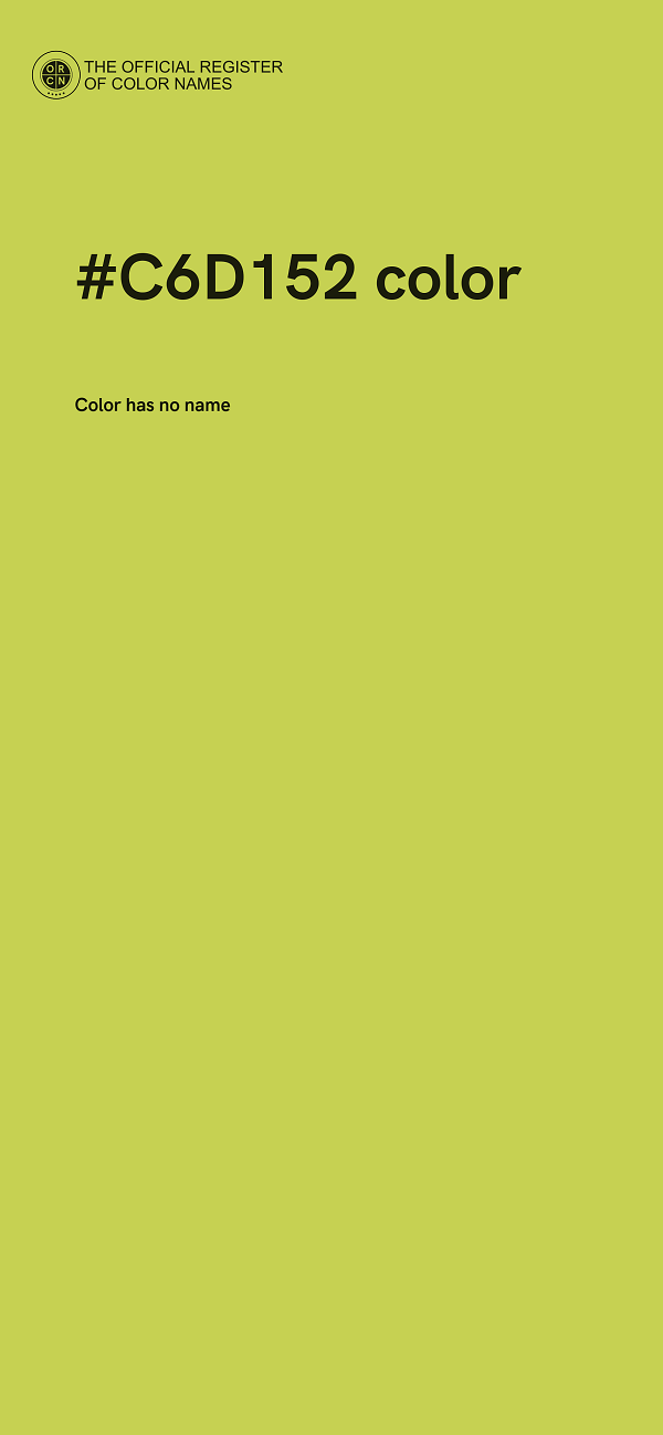 #C6D152 color image