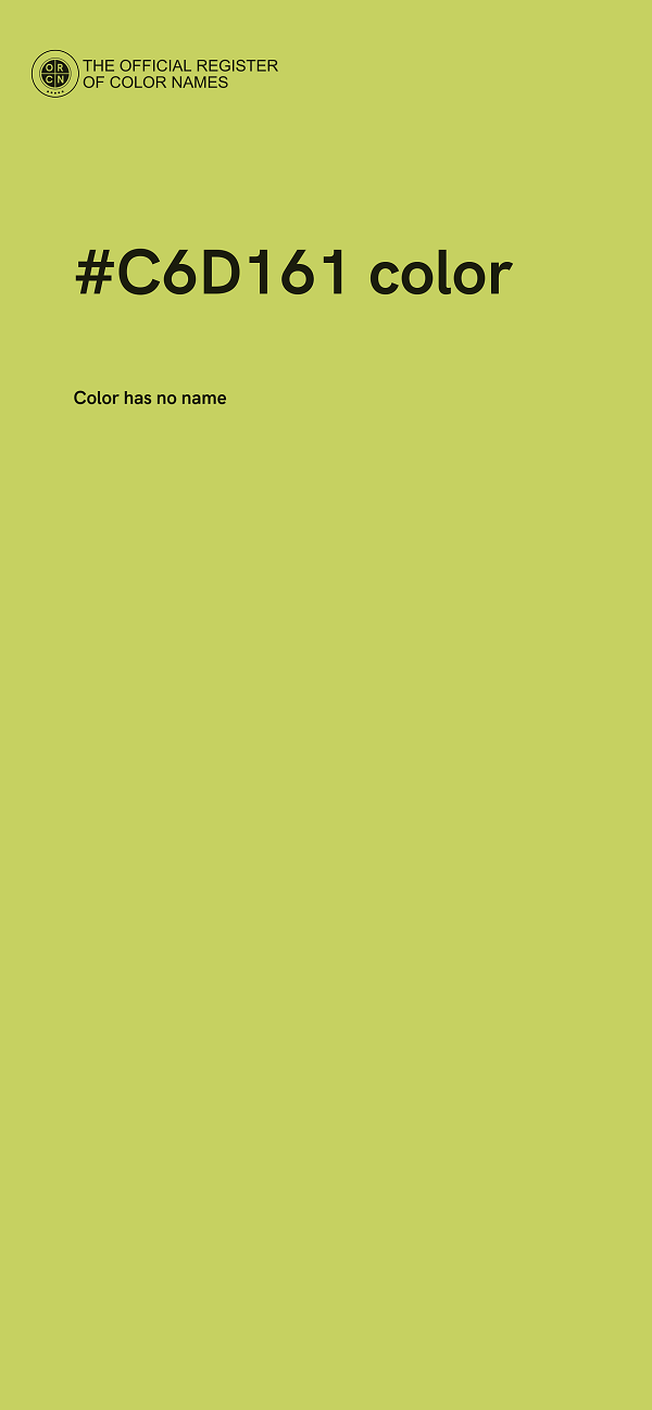 #C6D161 color image