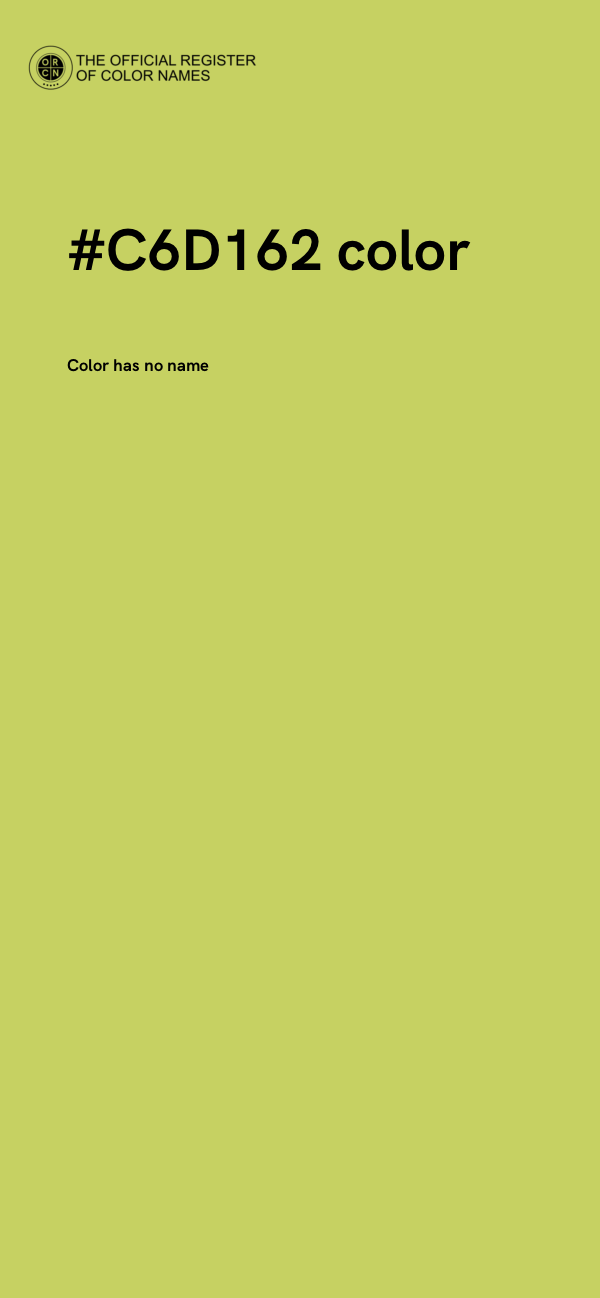 #C6D162 color image