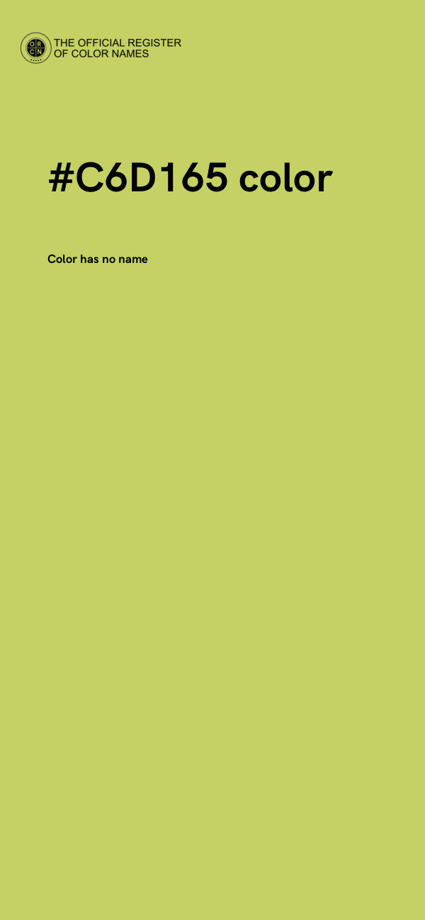 #C6D165 color image