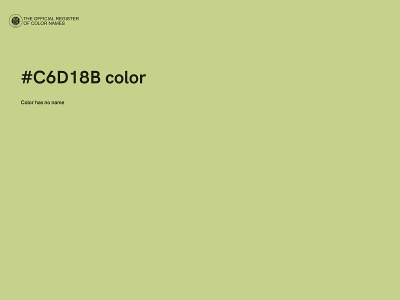 #C6D18B color image