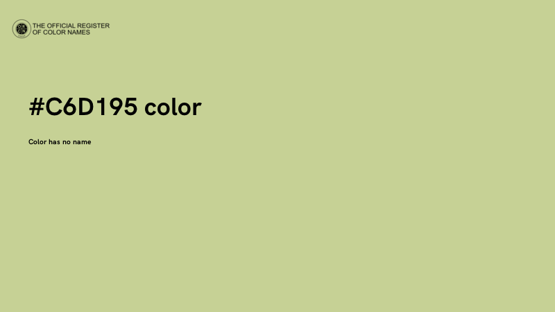 #C6D195 color image
