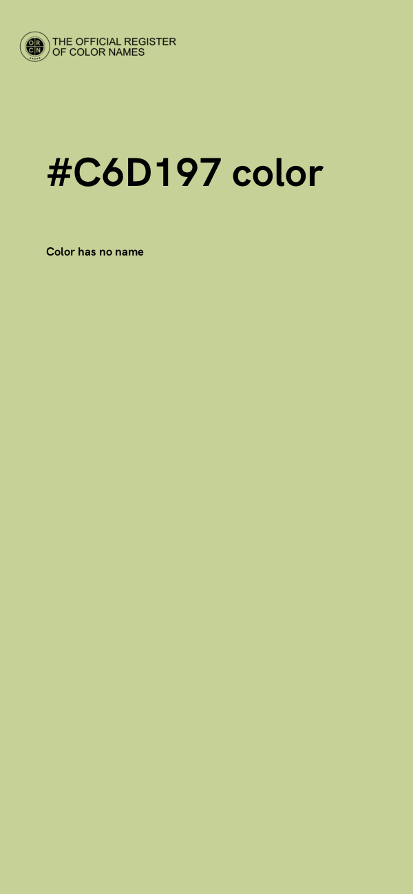 #C6D197 color image
