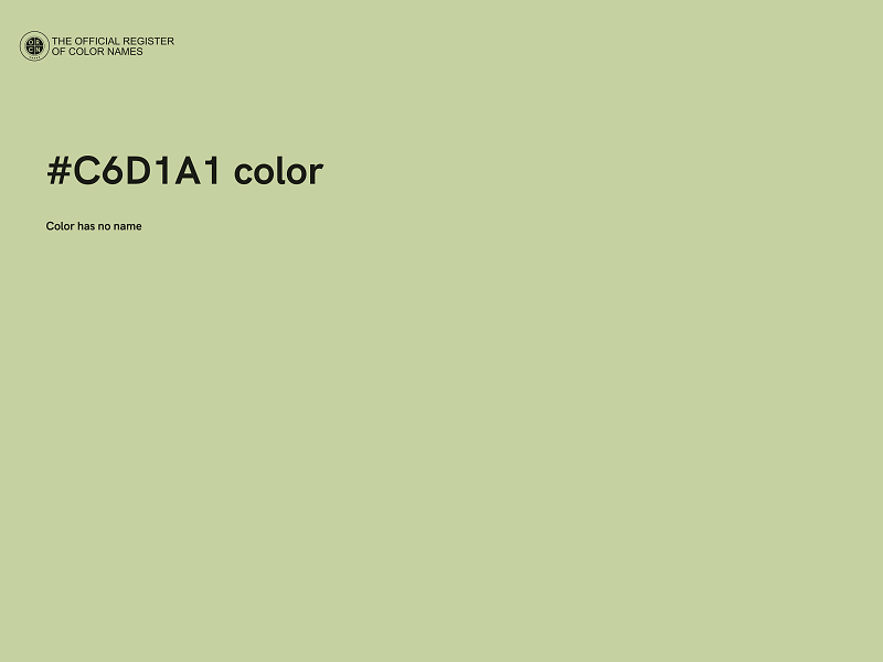 #C6D1A1 color image