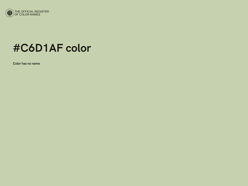 #C6D1AF color image