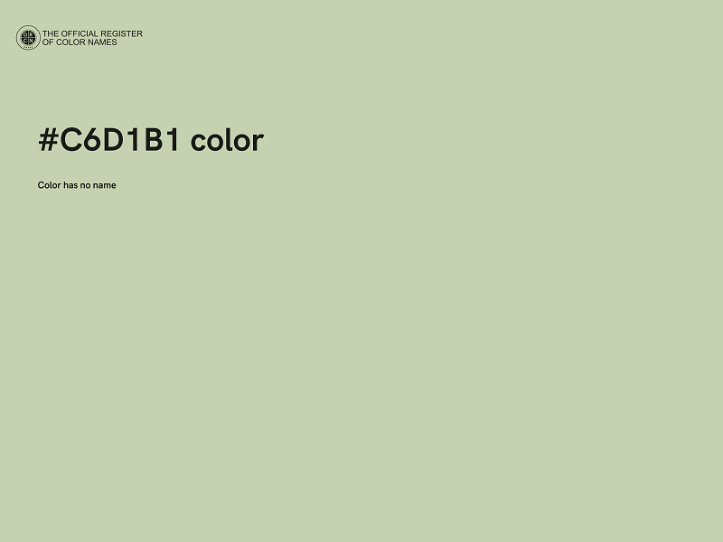 #C6D1B1 color image