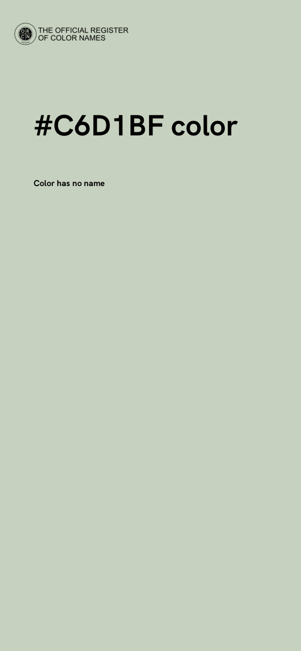 #C6D1BF color image