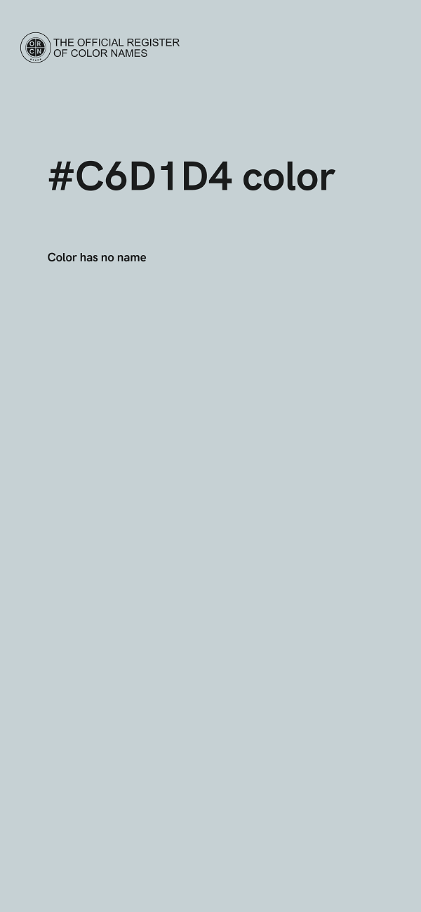 #C6D1D4 color image
