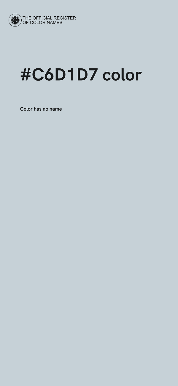 #C6D1D7 color image