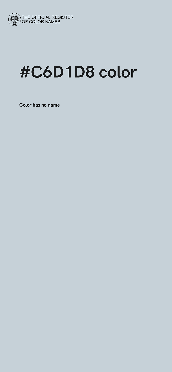 #C6D1D8 color image