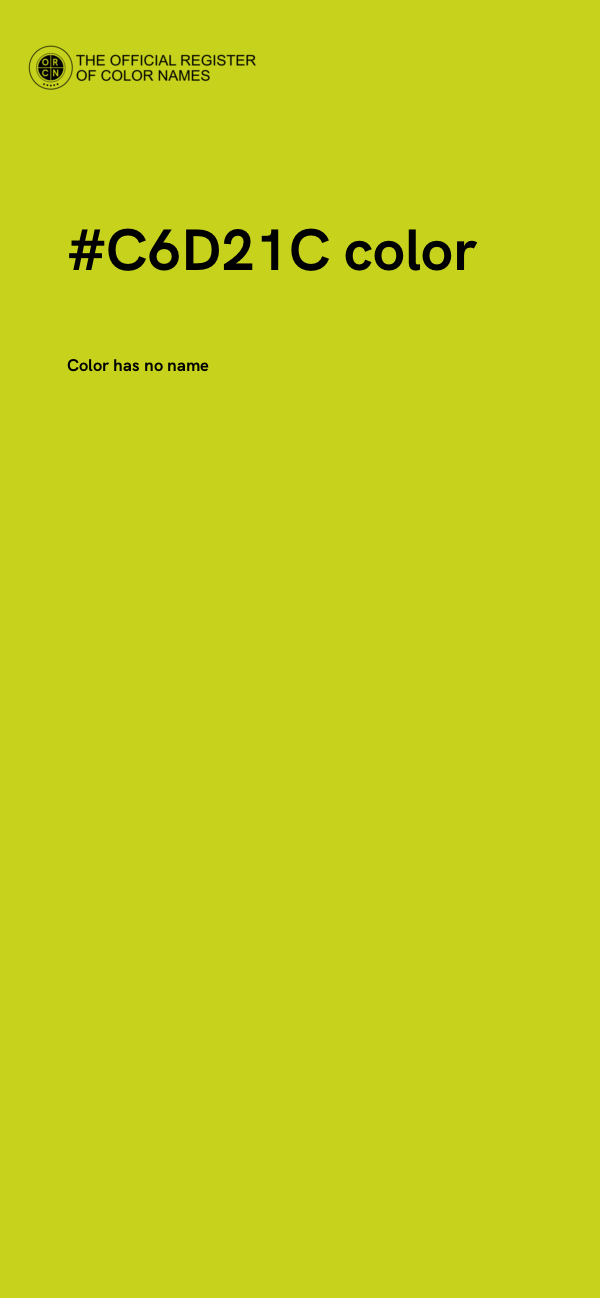 #C6D21C color image