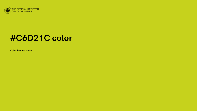 #C6D21C color image