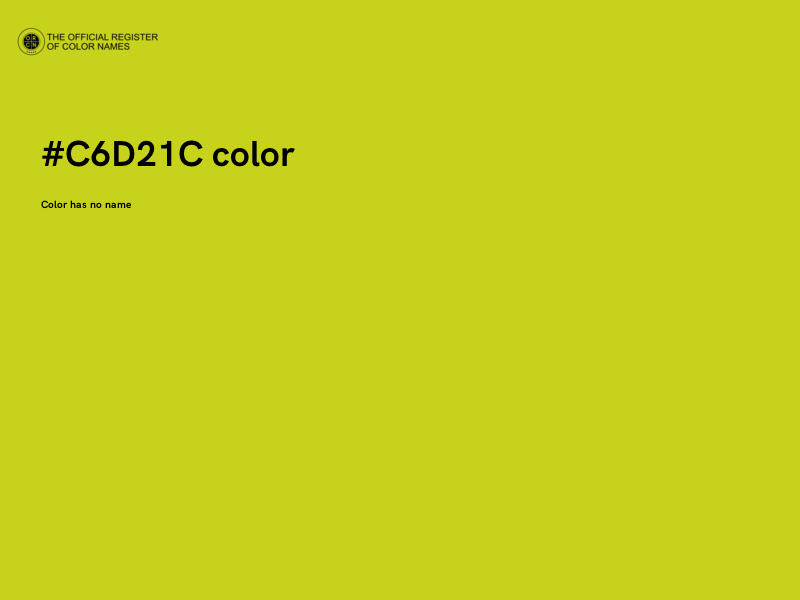 #C6D21C color image