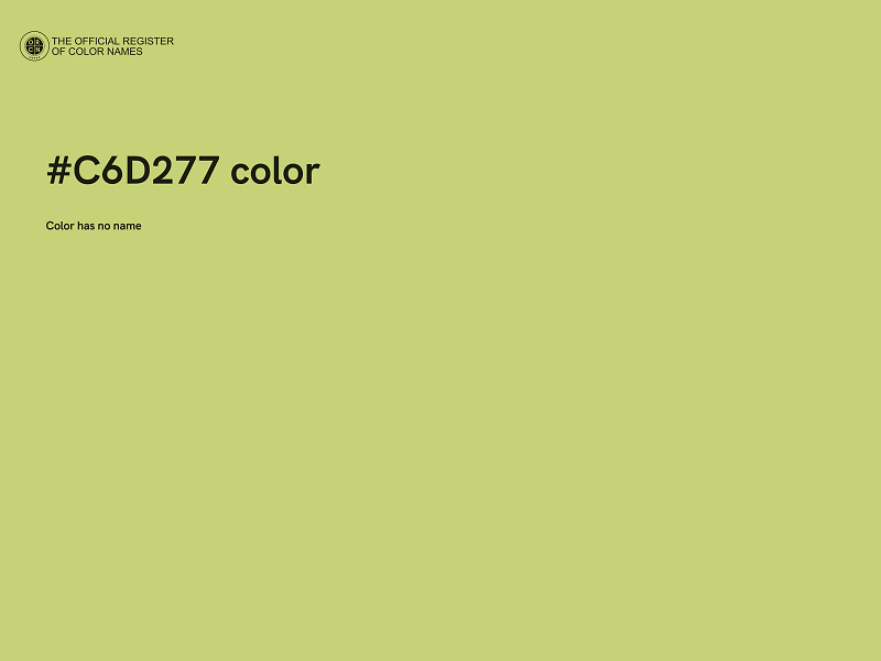 #C6D277 color image